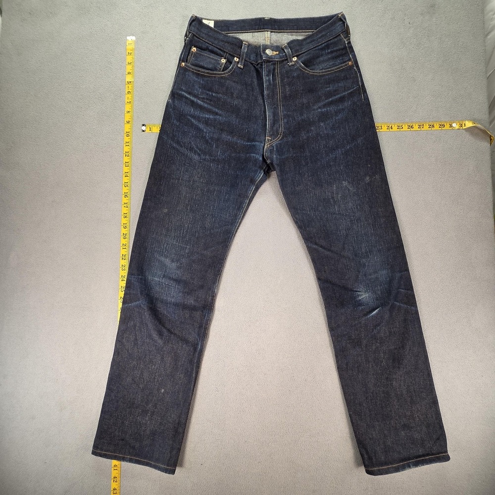 Anatomica‎ Jeans Mens Blue Dark Wash Slim Straight Made Japan Fits 30x29